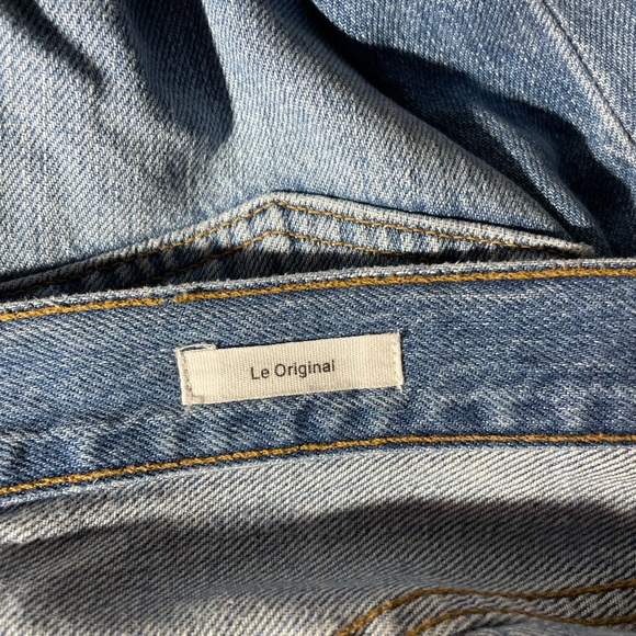 Frame Denim Jeans Le Original Cropped Patchwork Boyfriend Size 32 US size 14 - Picture 15 of 16